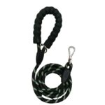 VANDITA'S Premium Reflective Rope Dog Leash | Heavy Duty Braided Pet Lead with Soft Foam Padded Handle & 360° Swivel Metal Clip | Durable Walking, Training & Running Leash for Small, Medium & Large Dogs