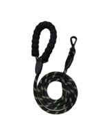VANDITA'S Strong Reflective Dog Leash | Premium Braided Rope Lead with Safety Lock Clip, Soft Foam Handle & Heavy Duty Hardware for Small, Medium & Large Dogs