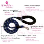 VANDITA'S Premium Reflective Rope Dog Leash | Heavy Duty Braided Pet Lead with Soft Foam Padded Handle & 360° Swivel Metal Clip | Durable Walking, Training & Running Leash for Small, Medium & Large Dogs - Image 8