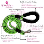 VANDITA'S Premium Reflective Rope Dog Leash | Heavy Duty Braided Pet Lead with Soft Foam Padded Handle & 360° Swivel Metal Clip | Durable Walking, Training & Running Leash for Small, Medium & Large Dogs - Image 14