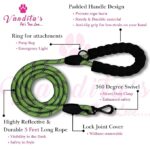 VANDITA'S Strong Reflective Dog Leash | Premium Braided Rope Lead with Safety Lock Clip, Soft Foam Handle & Heavy Duty Hardware for Small, Medium & Large Dogs - Image 13