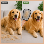 Dog Hair Removal Glove for Pet Grooming | Dual-Sided Deshedding Brush Mitt | Reusable Pet Hair Remover for Dogs & Cats | Gentle Grooming Tool for Furniture, Car & Clothes - Image 3