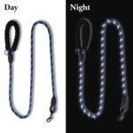 VANDITA'S Reflective Round Dog Leash 12MM – Heavy Duty Rope Lead with 360° Movable Imported Snap Hook – High Visibility Black – for Small & Medium Dogs - Image 4