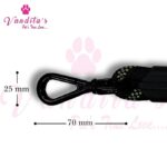 VANDITA'S Strong Reflective Dog Leash | Premium Braided Rope Lead with Safety Lock Clip, Soft Foam Handle & Heavy Duty Hardware for Small, Medium & Large Dogs - Image 3