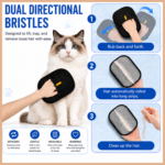 Dog Hair Removal Glove for Pet Grooming | Dual-Sided Deshedding Brush Mitt | Reusable Pet Hair Remover for Dogs & Cats | Gentle Grooming Tool for Furniture, Car & Clothes - Image 5