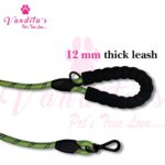 VANDITA'S Strong Reflective Dog Leash | Premium Braided Rope Lead with Safety Lock Clip, Soft Foam Handle & Heavy Duty Hardware for Small, Medium & Large Dogs - Image 16