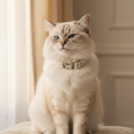 VANDITA'S Pearl Cat & Puppy Collar | Double Strand Faux Pearl Pet Collar with Nickel Quick Release Buckle | Luxury Collar for Cats, Kittens & Small Dogs | White Elegant Pet Necklace - Image 2